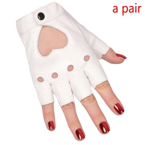 Gants Mtalliques En Faux Cuir Pour Femmes,Aspect Dos Or Et Argent,Mitaines De Performance De Soire,Gants Longs En Latex,Longueur De Coude Sexy - Type White #B