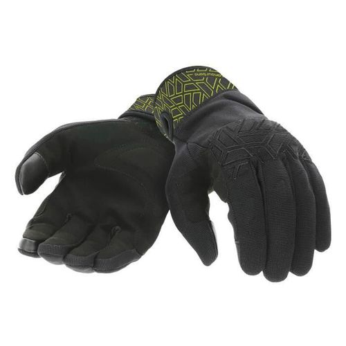 Gants Moto t Tucano Urbano Miky - Noir?Jaune Fluo Graphic - M