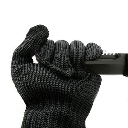 Gants Rsistants Aux Coupures, 1 Paire, Noirs, Scurit, Anti-Coupure, Pour La Dtection Des Mtaux, La Manipulation Du Verre, Le Jardinage Et La Construction