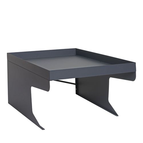 Garage Xl Pour Tondeuse-Robot Avec Bac  Plantes Hwc-G60, Toit Abri Pour Tondeuse, Mtal 47x70x100cm   Anthracite