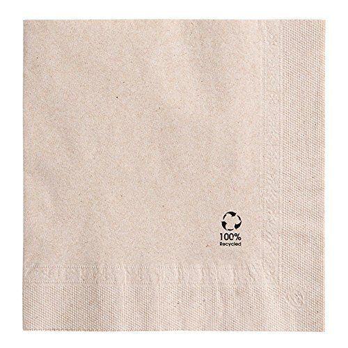 Garcia De Pou Lot De 100 Serviettes, Fibres Synthtiques, Naturel, 13,33x8,62x26,5 Cm