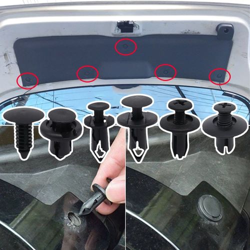 Garde-Boue Universel Avec Clip De Fixation, Garde-Boue, Ajustement Poussoir, Pare-Chocs Extensible, Capot, Grille, Doublure De Corps, Jupe Latrale, Rivet, Accessoires De Remplacement, 60x