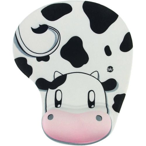 Garde poignet de dessin anim Dcoration dordinateur personnalise, mousse  mmoire de forme de conception ergonomique, tapis de souris en gel / repose-poignet (modle de vache)