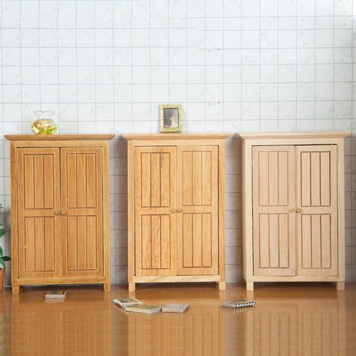 Garde-Robe Miniature En Bois  Double Porte Pour Chambre  Coucher, Fabrication Soigne