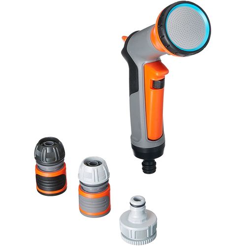 Gardena G18299-34 Set Pistola De Ducha Con Conexiones Ideal Para Riego De Plantas, Macetas Y Cualquier Superficie Cont: 36 X 18311, 18202, 5305, 18213, 18215, Estndar