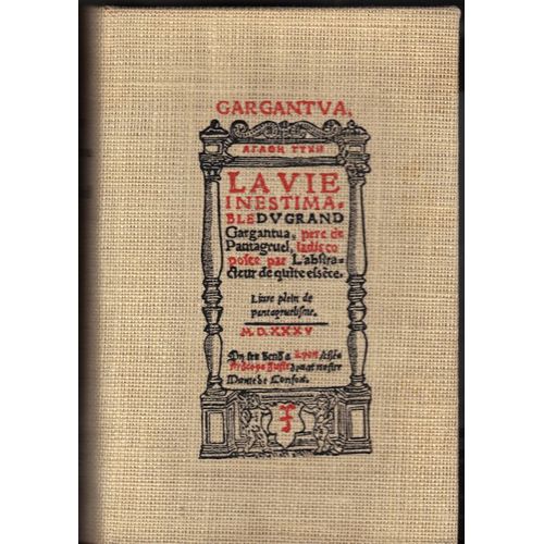 Gargantua - Pantagruel   de Rabelais Franois 