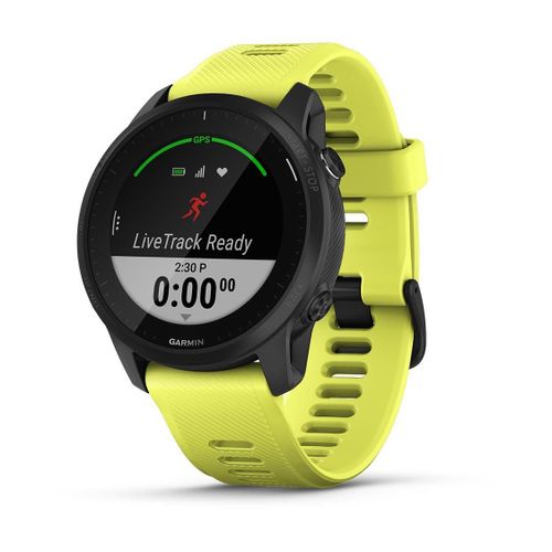 Garmin Forerunner 945 - Pack Triathlon - Jaune / Ardoise - Montre Gps/Glonass/Galileo - Cycle, Course  Pied, Natation 1.2