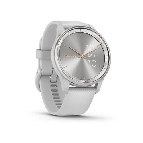 Garmin Vvomove Trend - 40 Mm - Gris Brume - Montre Intelligente Avec Bracelet - Silicone - Taille Du Poignet : 125-190 Mm - Monochrome - Bluetooth, Ant+ - 28.3 G