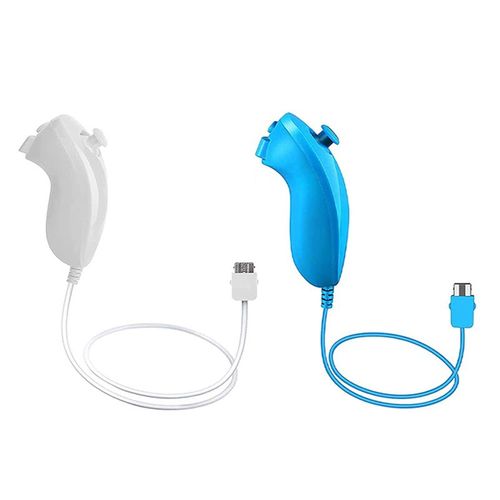 Gauche Blanc Bleu - Tlcommande Sans Fil Motion Plus, Accessoires De Jeu Vido, Contrleur 2 En 1, Nintendo Wii, Wii U, Tlcommande, Droit De Magasins
