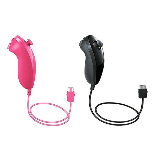 Gauche-Noir Rouge - Tlcommande Sans Fil Motion Plus, Accessoires De Jeu Vido, Contrleur 2 En 1, Nintendo Wii, Wii U, Tlcommande, Droit De Magasins