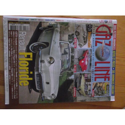 Gazoline 157 , 4 Cv Dcapotable, Ermini 357,Audi 60l,Renault Floride