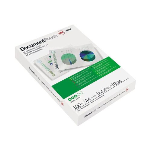 Gbc Document Laminating Pouch - 80 Microns Pack De 100 - Brillant - 216 X 303 Mm Pochettes Plastifies - Pour Fusion 1000l A3, 1000l A4, 1100l A3, 1100l A4, 3000l A3, 3000l A4, 3100l A3, 5100l A3