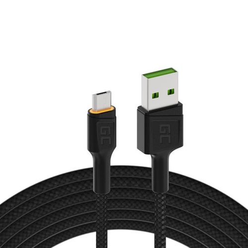 GC Ray LED | 2m Micro USB Nylon Cble Chargeur Cable High Speed Data&Sync avec Charge Rapide Quick Charge 3.0 pour Samsung, Xiaomi, Huawei, Nexus, LG, Motorola, Android Smartphones et plus