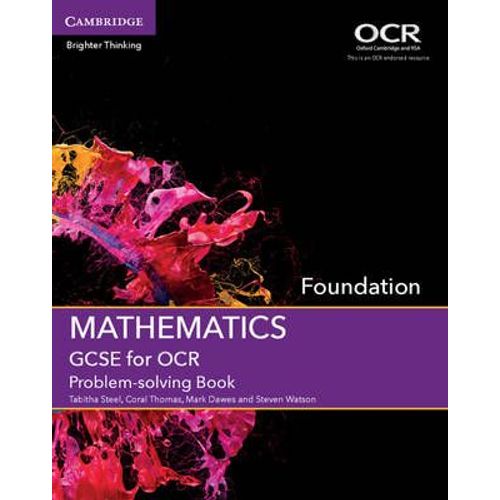 Gcse Mathematics For Ocr Foundation Problem-Solving Book    Format Broch 