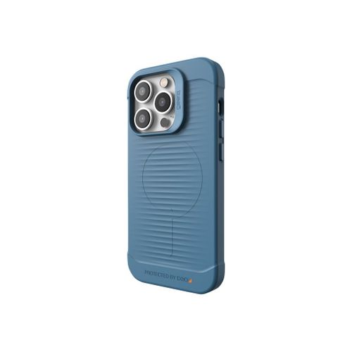 Gear4 Havana Snap - Coque De Protection Pour Tlphone Portable - Compatibilit Avec Magsafe - Plastique Recycl, D3o Bio - Bleu - Pour Apple Iphone 14 Pro