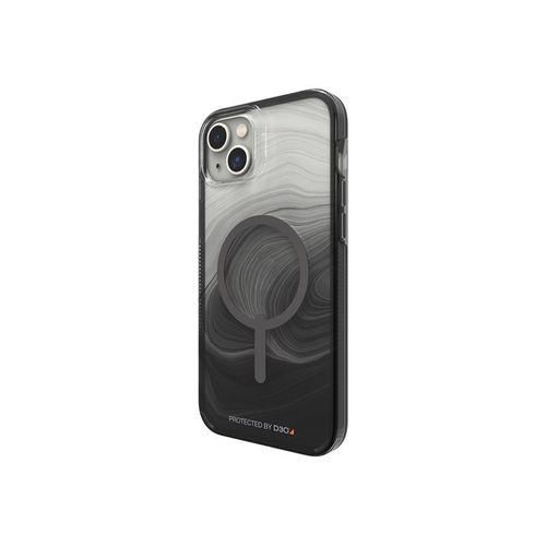 Gear4 Milan Snap - Coque De Protection Pour Tlphone Portable - Compatibilit Avec Magsafe - D3o Crystalex - Tourbillon Noir - Pour Apple Iphone 14 Plus