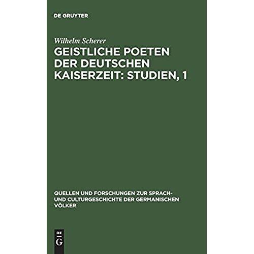 Geistliche Poeten Der Deutschen Kaiserzeit: Studien, 1    Format Reli 