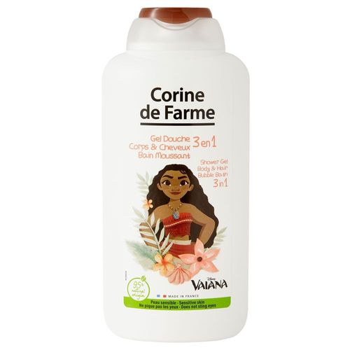 Corine De Farme - Vaiana - Disney - Gel Douche 3 En 1 Corps & Cheveux Bain Moussant