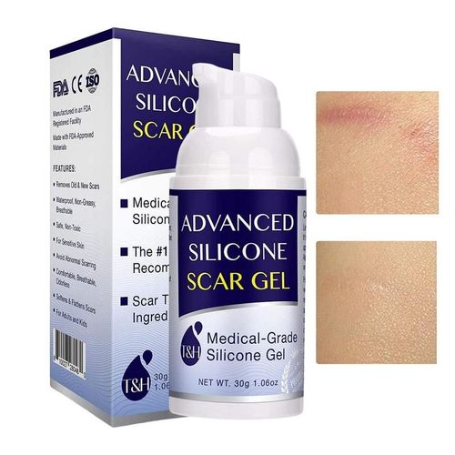 Gel En Silicone Pour L'limination Des Cicatrices De La Peau, Estompe Les Cicatrices, Crme Contre Les Taches D'acn, Traitement De La Section C Et Dissolvant Des Vergetures, Avanc