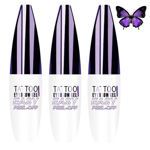 Gel Tatouage Sourcils Facile  Dcoller, Teinture Sourcils Pelable Waterproof Et Rsistante  La Transpiration, Tatouage Sourcils Pelable Et Sans Transfert, Longue Tenue Jusqu' 3 Jours, Maquillage So