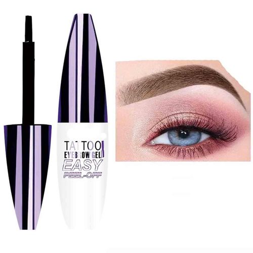 Gel Tatouage Sourcils Facile  Dcoller, Teinture Sourcils Pelable Waterproof Et Rsistante  La Transpiration, Tatouage Sourcils Pelable Et Sans Transfert, Longue Tenue Jusqu' 3 Jours, Maquillage So