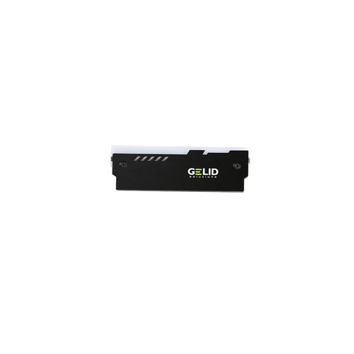 Gelid Solution Lot de 2 kits de refroidissement de mmoire vive Lumen RGB  Mode RVB entirement automatique  Dissipateur thermique double face  Noir