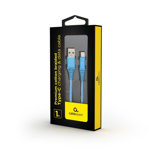 Gembird CC-USB2B-AMCM-1M-VW Cble USB 1,8 m USB 2.0 USB A USB C Bleu, Blanc