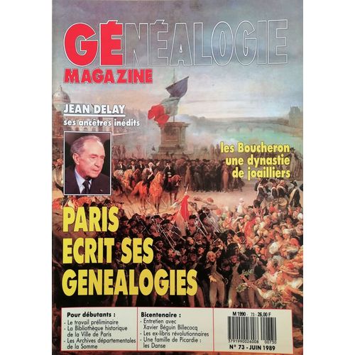 Gnalogie Magazine N 73 (Juin 1989)