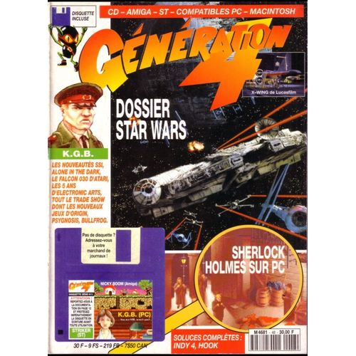 Generation 4 N 48. Dossiers Star Wars . K G B . Nicky Boom . Sherlock Holmes . X Wing