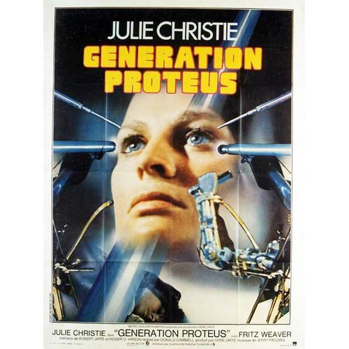 Generation Proteus /Demon Seed- Vritable Affiche De Cinma Plie - Format 120x160 Cm -De Donald Cammell Avec Julie Christie, Fritz Weaver, Gerrit Graham, Berry Kroeger-1977