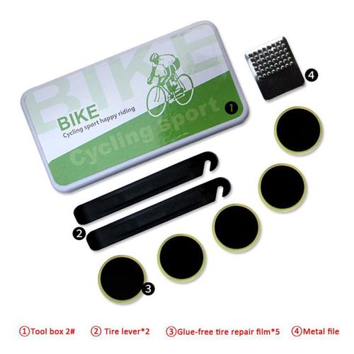 Kit De Rparation De Pneus De Vlo, Ensemble D'outils, Patch Caoutchouc Portable FTal Meilleure Qualit Cyclisme, Livraison Gratuite