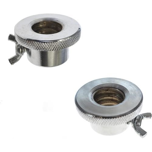 Generisch 2 Haltre Fermoirs Pour Barres,Barres D'haltres Haltre Spinlock Vis Pince Des crous De Scurit Doubles Pour Fixer Disques De Poids De L'haltre