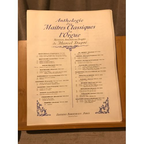 Georges Boehm Prlude Et Fugue En Ut Partition Orgue Anthologie Dupr Bornemann