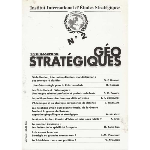 Gostratgiques N 2, Fvrier 2001   de Recteur Grard-Franois Dumont, Jean-Paul Gourvitch, Christophe Rveillard, Alexandre Del Valle, Jean-Michel Vernochet ...etc. 