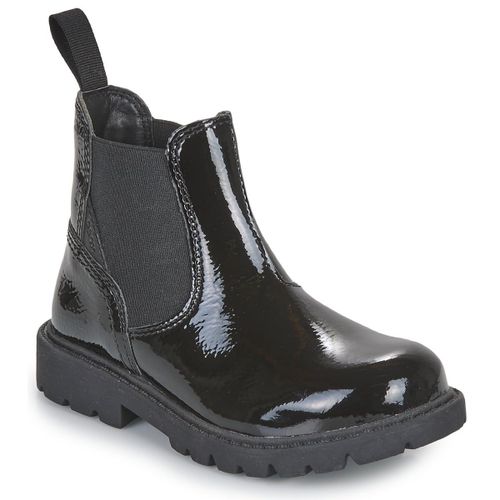 Geox - Bottines Chelsea Shaylax Effet Vernis - Noir - 26