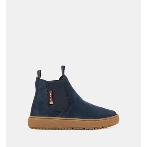 Geox - Bottines Theleven Chelsea Signature - Bleu - 28