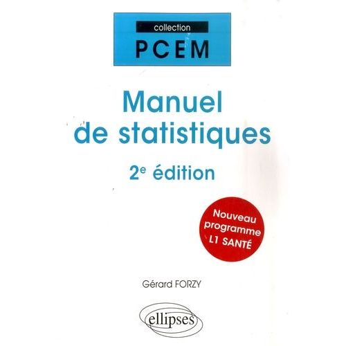 Manuel De Statistiques   de Forzy Grard  Format Broch 