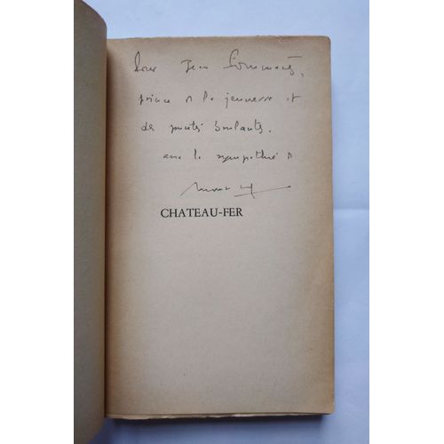 Grard Mourgue Chteau-Fer Avec Un Envoi Autographe Sign 1956 La Table Ronde