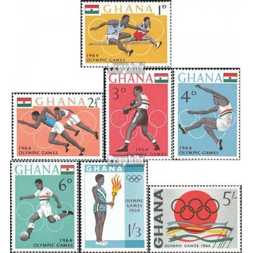 Timbres Ghana 1964 Mi 188a-194a (Complte Edition) Neuf Avec Gomme Originale 1964 Olympia