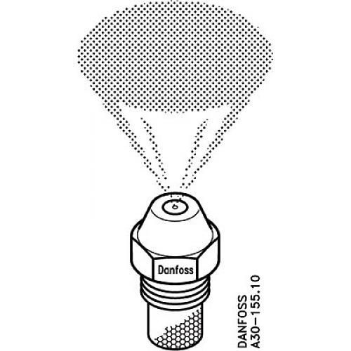 Gicleur Type S Cne Plein Dbit 1,35 Gallons- Angle De Pulvrisation 80  Danfoss