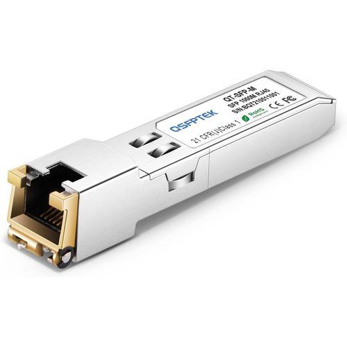 Gigabit SFP Copper RJ45 Module 1000BASE-T Transceiver pour Cisco GLC-T/SFP-GE-T,Ubiquiti UF-RJ45-1G,Netgear,Mikrotik,D-Link,Supermicro,jusqu' 100 m