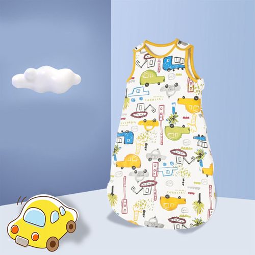 Gigoteuse En Coton Pour Bebe, Sans Manches, Ourlet Large, Motifs Mignons, Garde Au Chaud, Respirante, Couverture Portable, Type 2, Taille L, 95 Cm