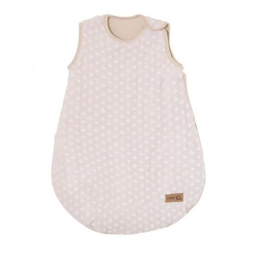 Gigoteuse Sans Manches En Coton Bio Roba - Frosty Almond - Certifie Oeko-Tex - Motif Pois En Relief - Beige Amande