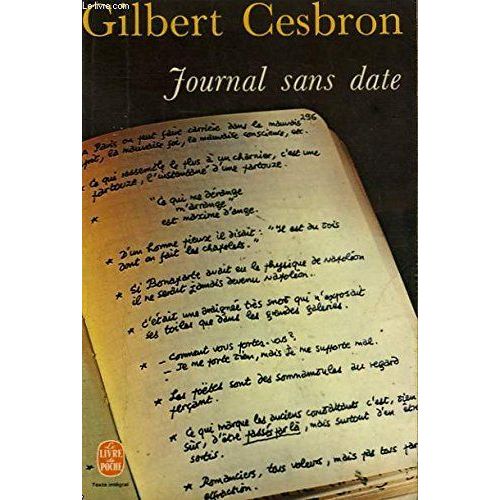 Journal Sans Date   de Gilbert Cesbron 