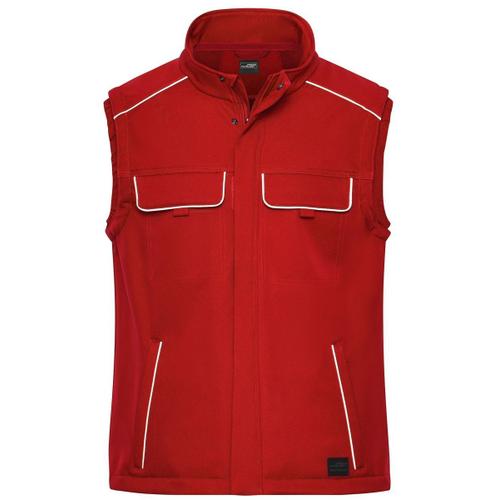 Gilet De Travail Bodywarmer Softshell - Jn883 - Rouge