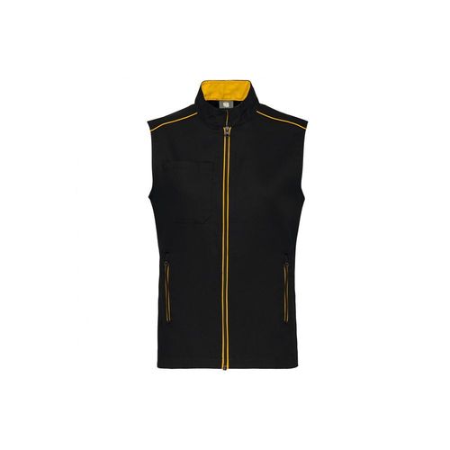 Gilet De Travail Sans Manches Daytoday Wk. Designed To Work Noir / Jaune L