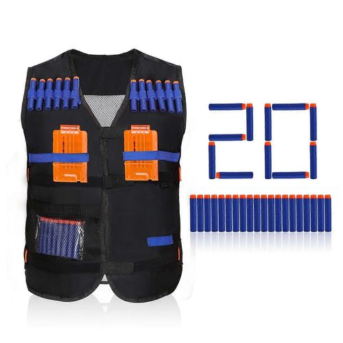 Gilet Elite Pour Enfants Pour Enfants Pour La Srie Gun (Noir)