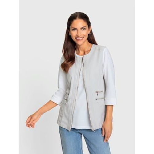 Gilet En Jean Qualit Coton Doux Sur La Peau - - Gris Clair