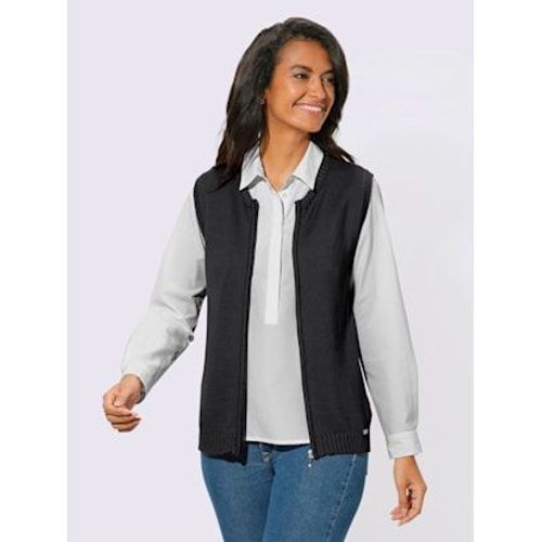 Gilet En Tricot 50% Coton - Collection L - Noir