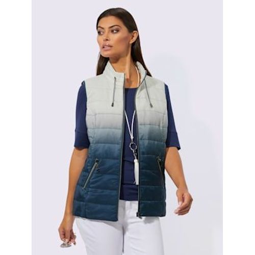 Gilet Matelass En Polyester Recycl - Creation L - cru-Bleu Fonc